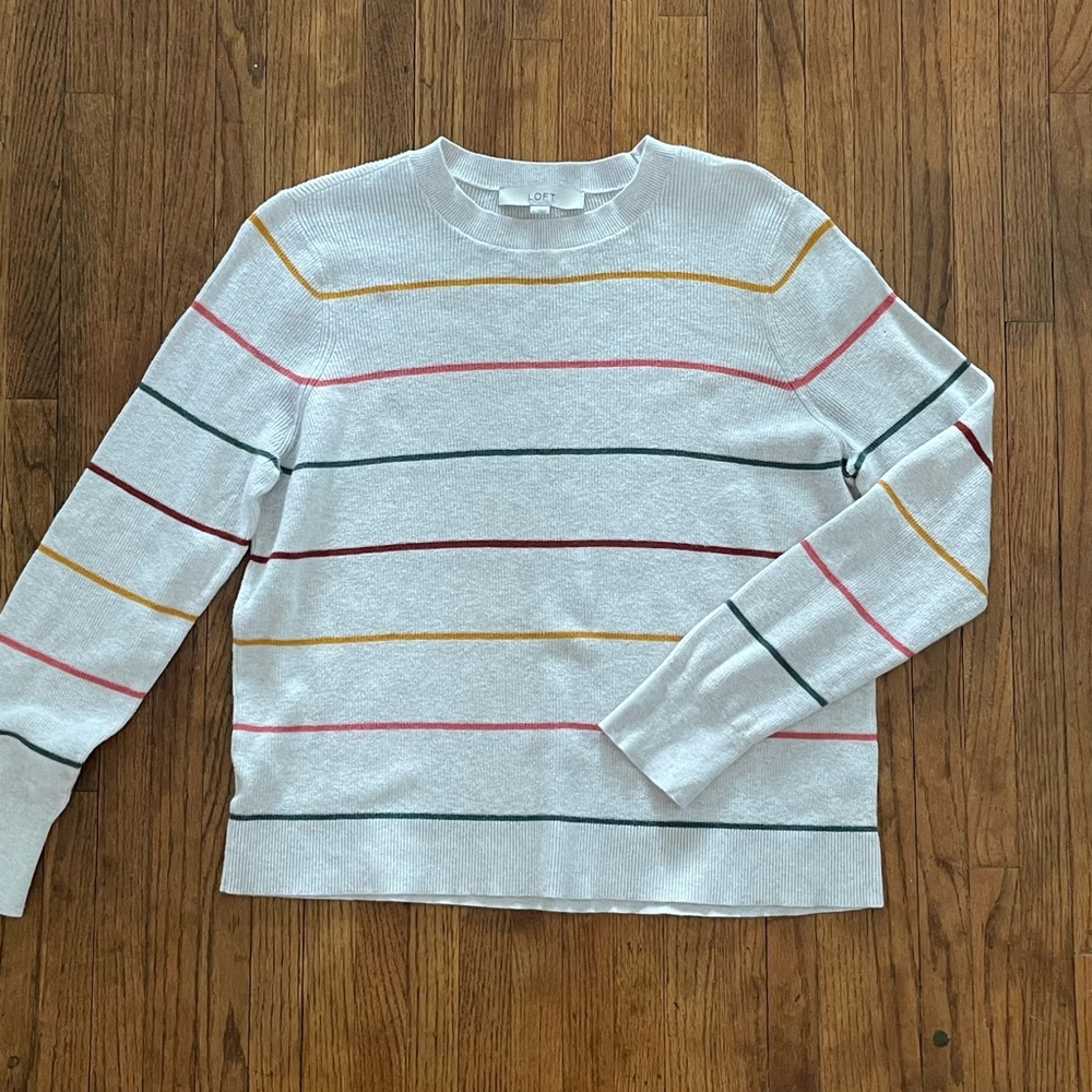 Loft Lightweight Striped Sweater
